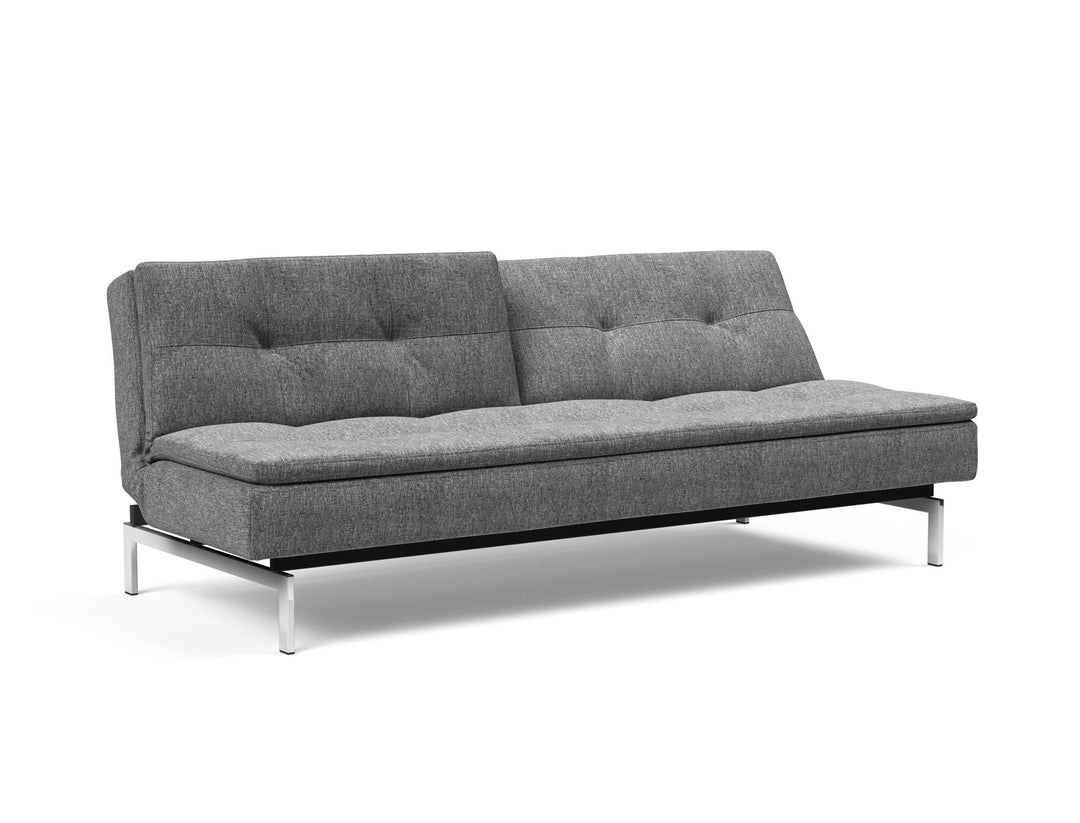The Decorators: Canapea extensibila Dublexo Chrome Twist Charcoal 115x210cm