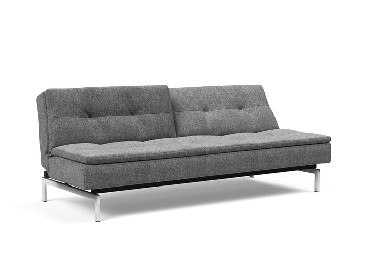 The Decorators: Canapea extensibila Dublexo Chrome Twist Charcoal 115x210cm