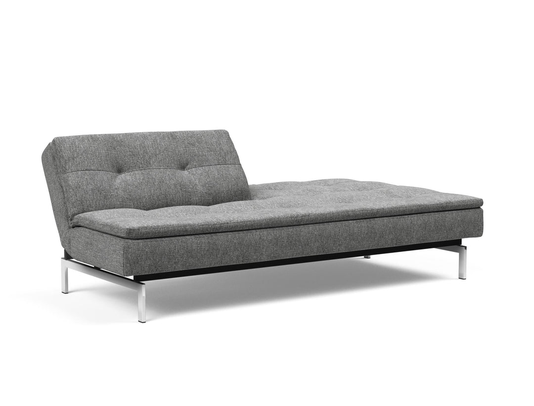 The Decorators: Canapea extensibila Dublexo Chrome Twist Charcoal 115x210cm