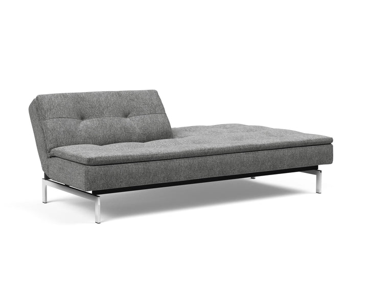 The Decorators: Canapea extensibila Dublexo Chrome Twist Charcoal 115x210cm