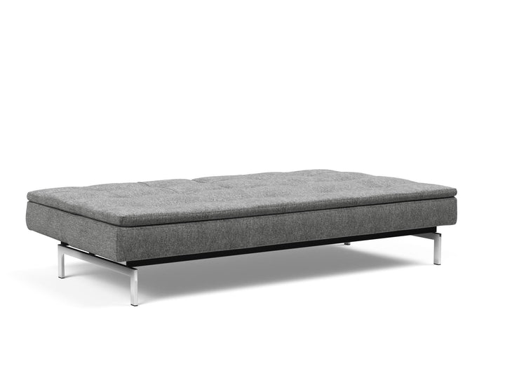 The Decorators: Canapea extensibila Dublexo Chrome Twist Charcoal 115x210cm