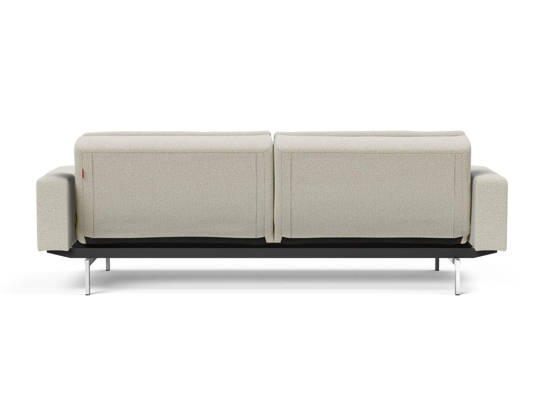 The Decorators: Canapea extensibila cu brate Dublexo Chrome Mixed Dance Natural 115x210cm