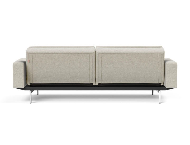 The Decorators: Canapea extensibila cu brate Dublexo Chrome Mixed Dance Natural 115x210cm