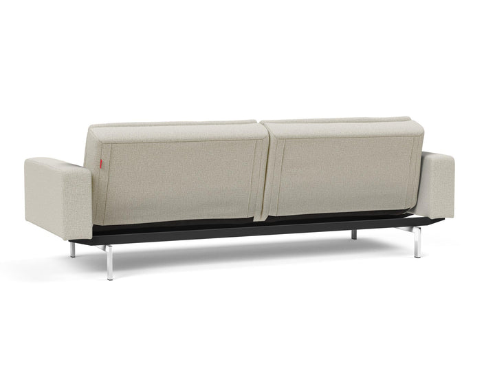 The Decorators: Canapea extensibila cu brate Dublexo Chrome Mixed Dance Natural 115x210cm