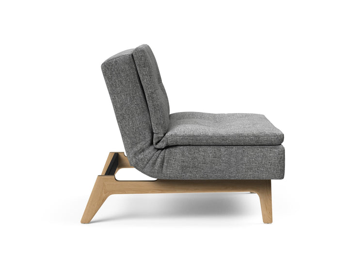 The Decorators: Fotoliu recliner Dublexo Eik Oak Twist Charcoal