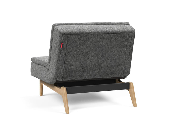 The Decorators: Fotoliu recliner Dublexo Eik Oak Twist Charcoal