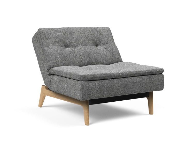 The Decorators: Fotoliu recliner Dublexo Eik Oak Twist Charcoal