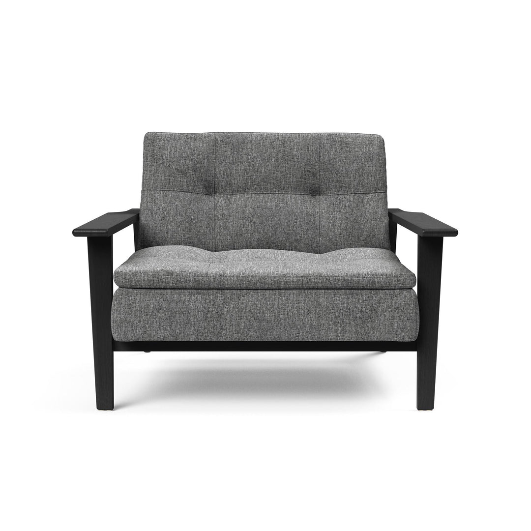 The Decorators: Fotoliu recliner Dublexo Frej Smoked Oak Twist Charcoal 115x90cm