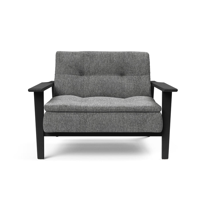 The Decorators: Fotoliu recliner Dublexo Frej Smoked Oak Twist Charcoal 115x90cm