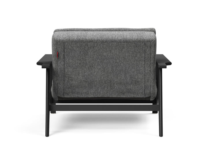 The Decorators: Fotoliu recliner Dublexo Frej Smoked Oak Twist Charcoal 115x90cm
