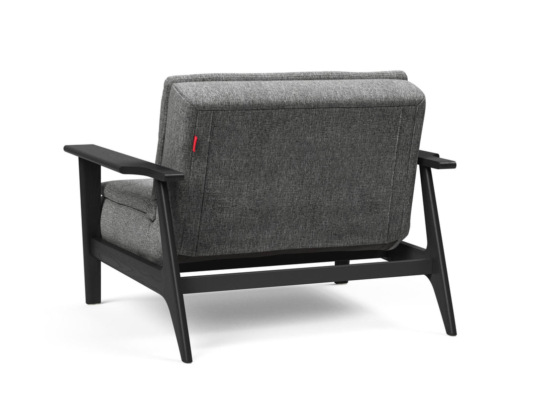 The Decorators: Fotoliu recliner Dublexo Frej Smoked Oak Twist Charcoal 115x90cm