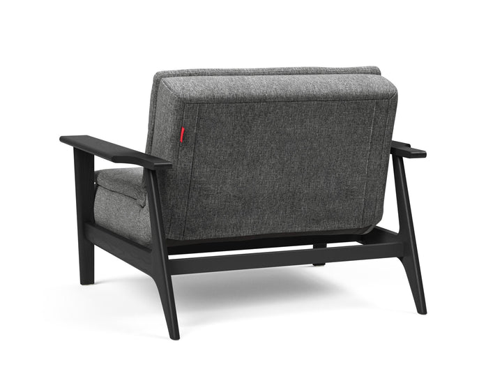 The Decorators: Fotoliu recliner Dublexo Frej Smoked Oak Twist Charcoal 115x90cm