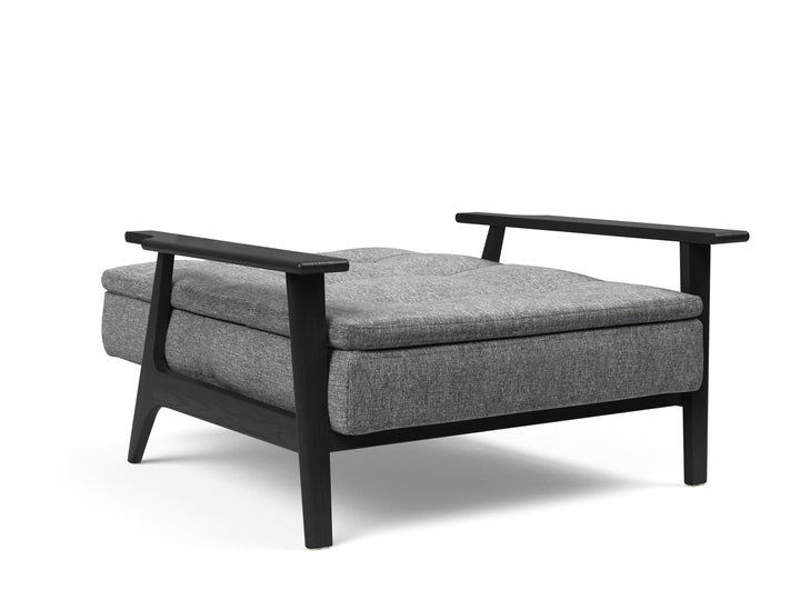 The Decorators: Fotoliu recliner Dublexo Frej Smoked Oak Twist Charcoal 115x90cm