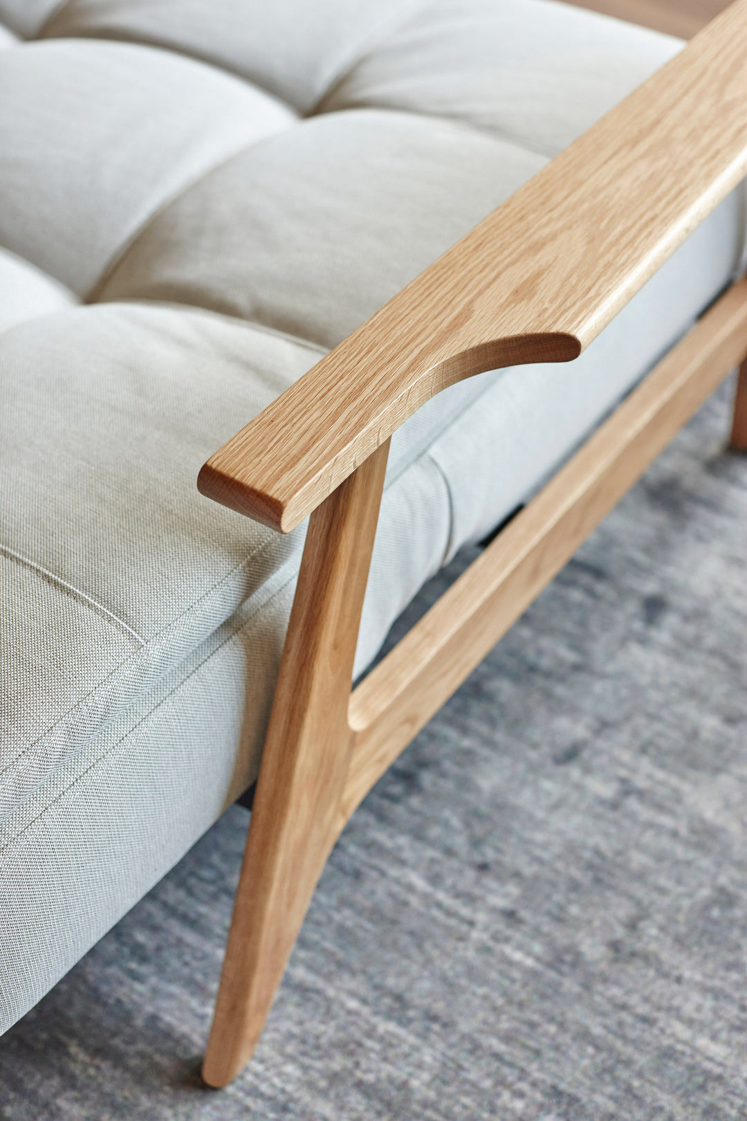 The Decorators: Fotoliu recliner Dublexo Frej Oak Mixed Dance Natural 115x90cm