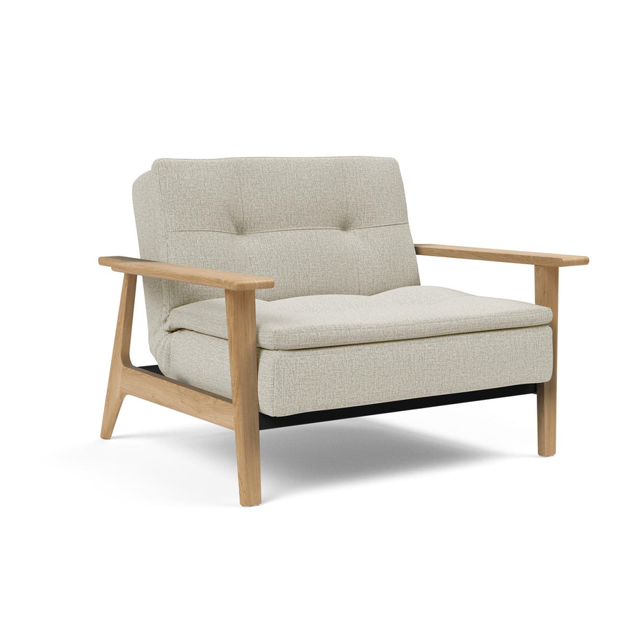 The Decorators: Fotoliu recliner Dublexo Frej Oak Mixed Dance Natural 115x90cm