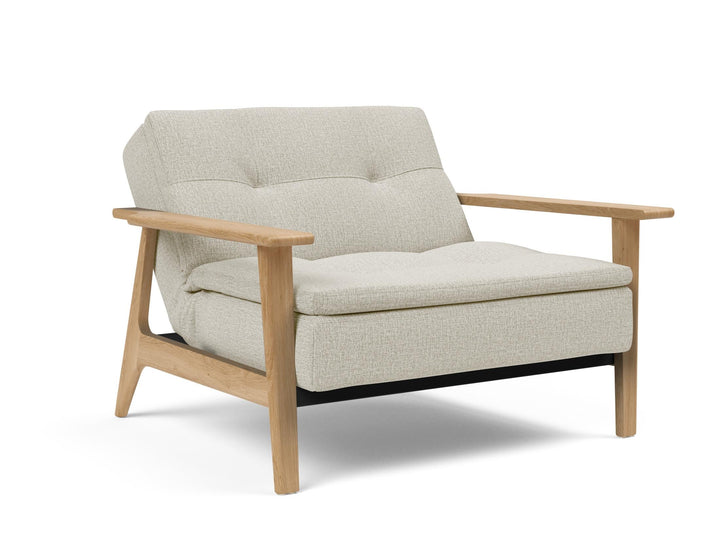 The Decorators: Fotoliu recliner Dublexo Frej Oak Mixed Dance Natural 115x90cm