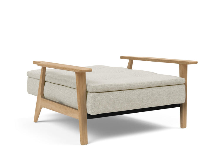 The Decorators: Fotoliu recliner Dublexo Frej Oak Mixed Dance Natural 115x90cm