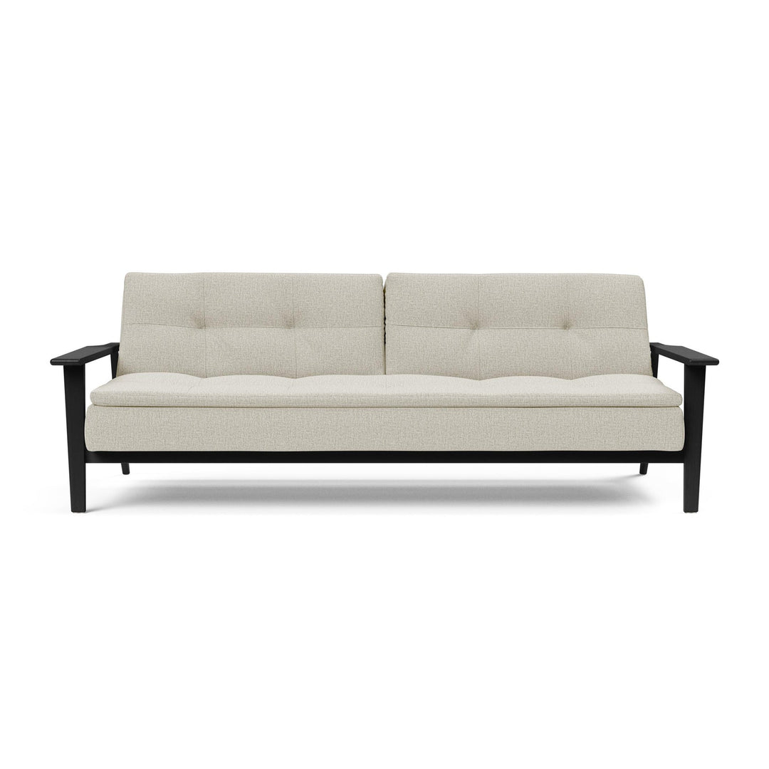 The Decorators: Canapea extensibila Dublexo Frej Smoked Oak Mixed Dance Natural 115x210cm