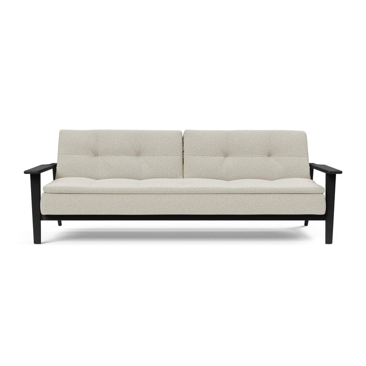 The Decorators: Canapea extensibila Dublexo Frej Smoked Oak Mixed Dance Natural 115x210cm