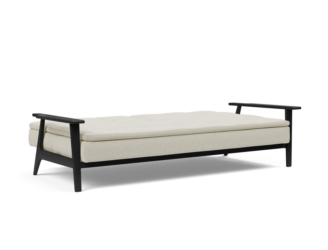 The Decorators: Canapea extensibila Dublexo Frej Smoked Oak Mixed Dance Natural 115x210cm