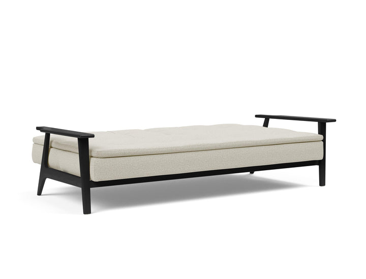 The Decorators: Canapea extensibila Dublexo Frej Smoked Oak Mixed Dance Natural 115x210cm