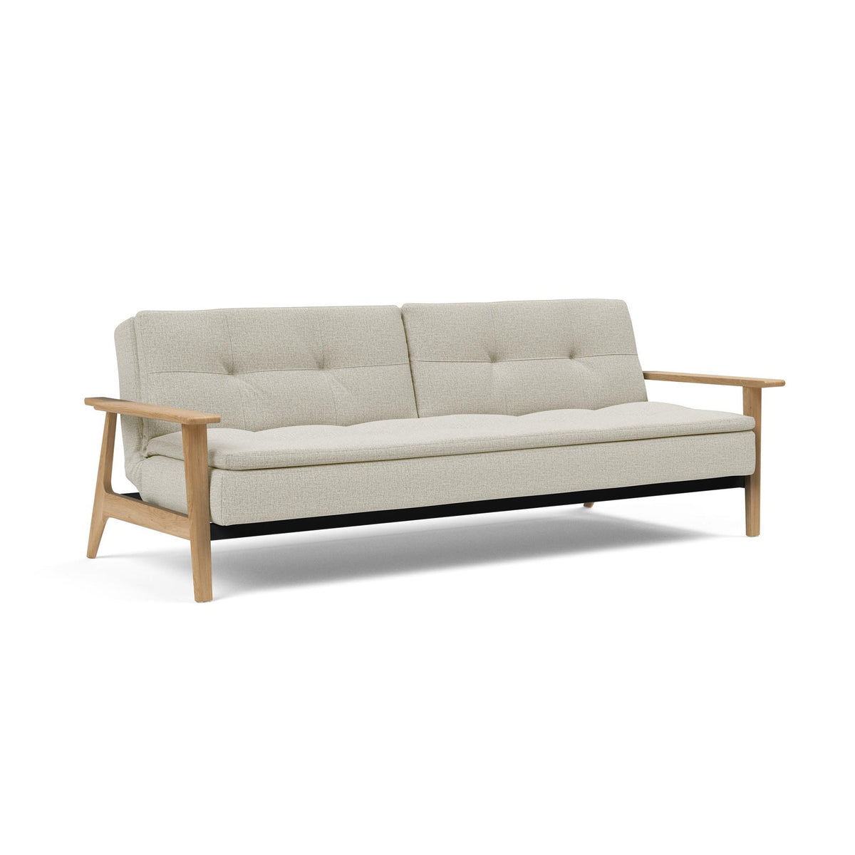 Canapea extensibila Dublexo Frej Oak Mixed Dance Natural 115x210cm