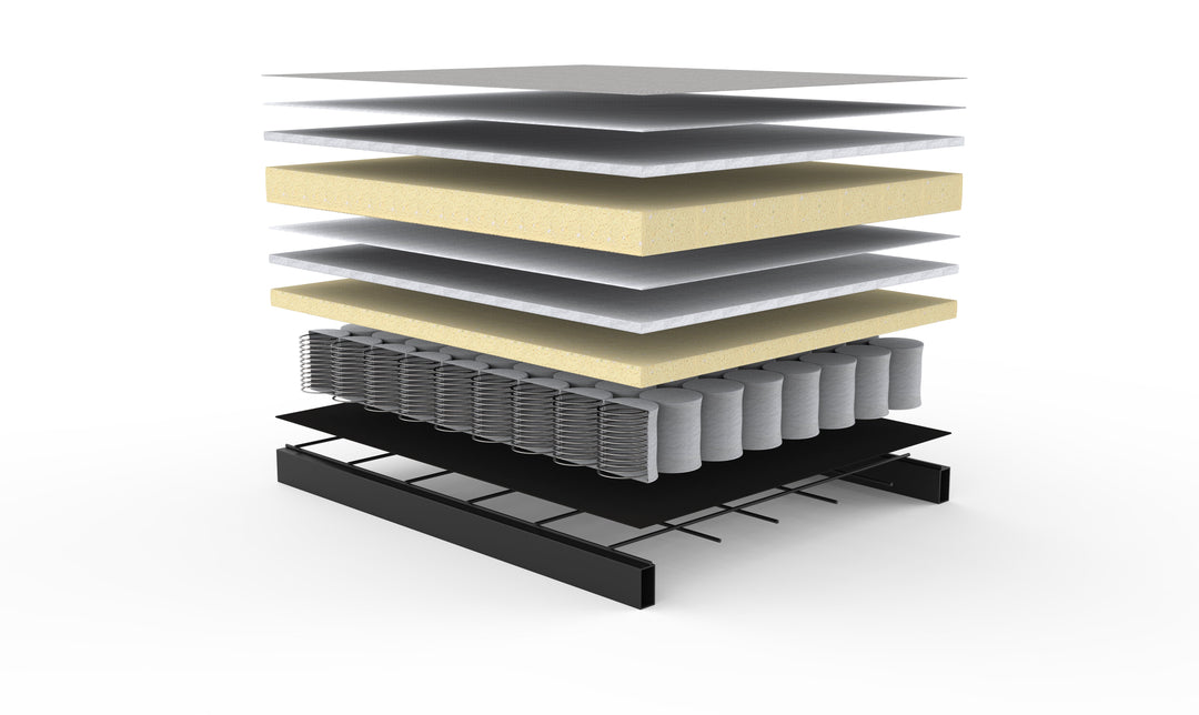 The Decorators: Canapea extensibila Dublexo Frej Oak Twist Charcoal 115x210cm