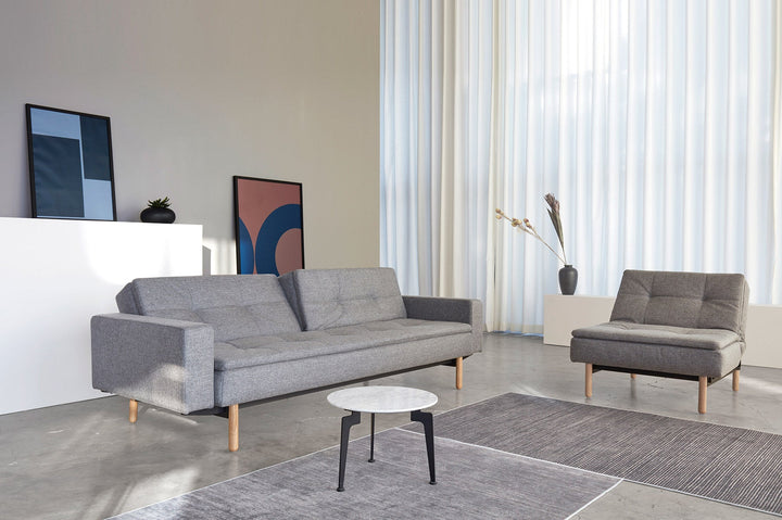 The Decorators: Fotoliu recliner Dublexo Stem Twist Charcoal