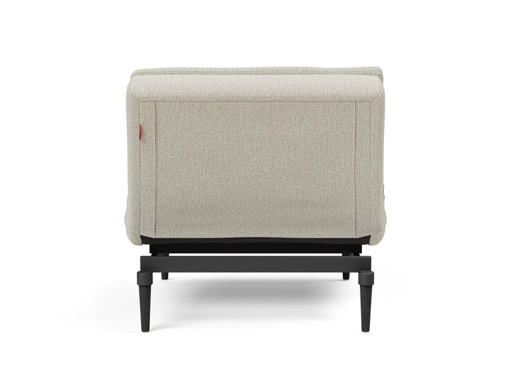 The Decorators: Fotoliu recliner Dublexo Styletto Black Wood Mixed Dance Natural