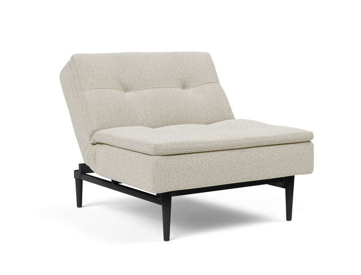 The Decorators: Fotoliu recliner Dublexo Styletto Black Wood Mixed Dance Natural