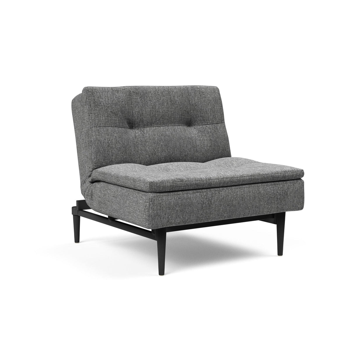 Fotoliu recliner Dublexo Styletto Black Wood Twist Charcoal
