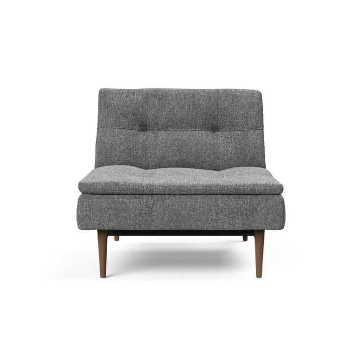 The Decorators: Fotoliu recliner Dublexo Styletto Dark Wood Twist Charcoal