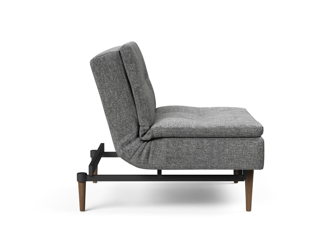 The Decorators: Fotoliu recliner Dublexo Styletto Dark Wood Twist Charcoal