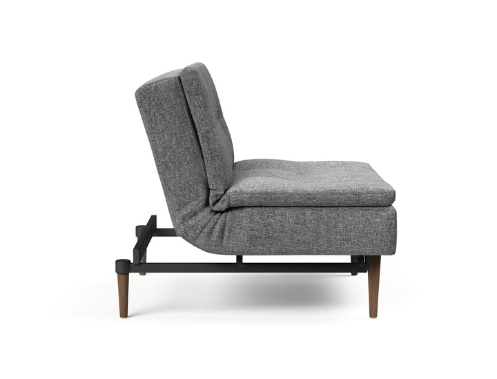 The Decorators: Fotoliu recliner Dublexo Styletto Dark Wood Twist Charcoal