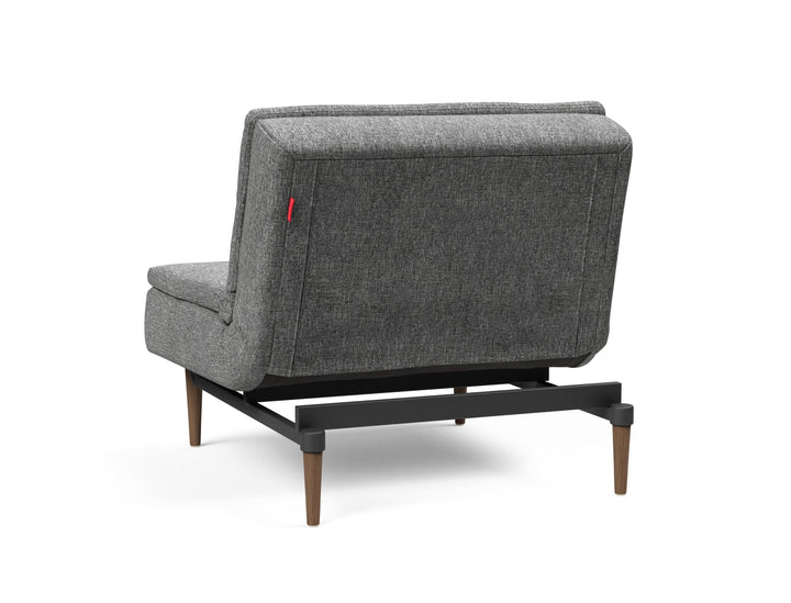 The Decorators: Fotoliu recliner Dublexo Styletto Dark Wood Twist Charcoal