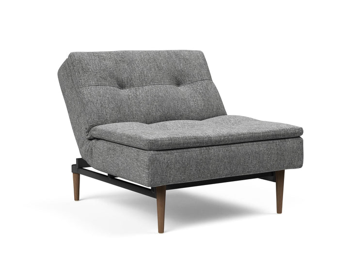 The Decorators: Fotoliu recliner Dublexo Styletto Dark Wood Twist Charcoal