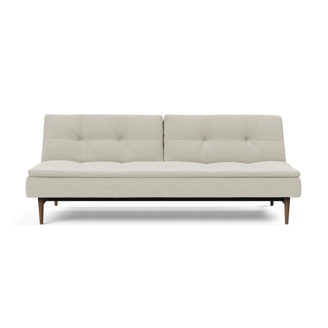 The Decorators: Canapea extensibila Dublexo Styletto Dark Wood Mixed Dance Natural 115x210cm