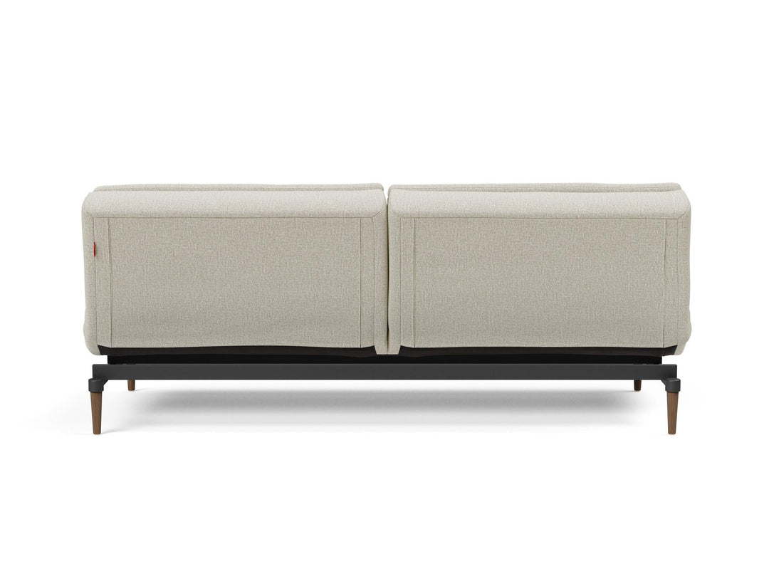 The Decorators: Canapea extensibila Dublexo Styletto Dark Wood Mixed Dance Natural 115x210cm
