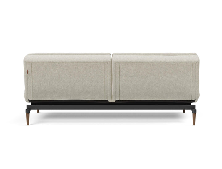 The Decorators: Canapea extensibila Dublexo Styletto Dark Wood Mixed Dance Natural 115x210cm