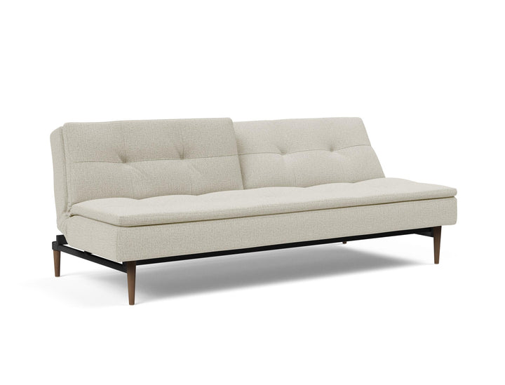 The Decorators: Canapea extensibila Dublexo Styletto Dark Wood Mixed Dance Natural 115x210cm
