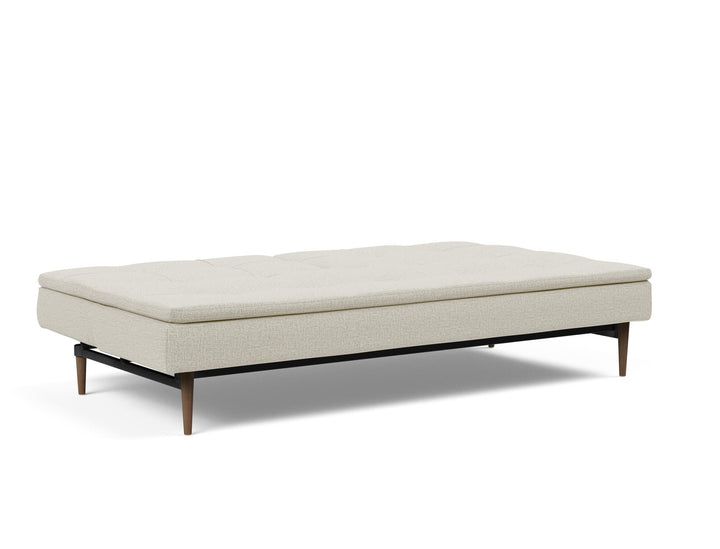 The Decorators: Canapea extensibila Dublexo Styletto Dark Wood Mixed Dance Natural 115x210cm