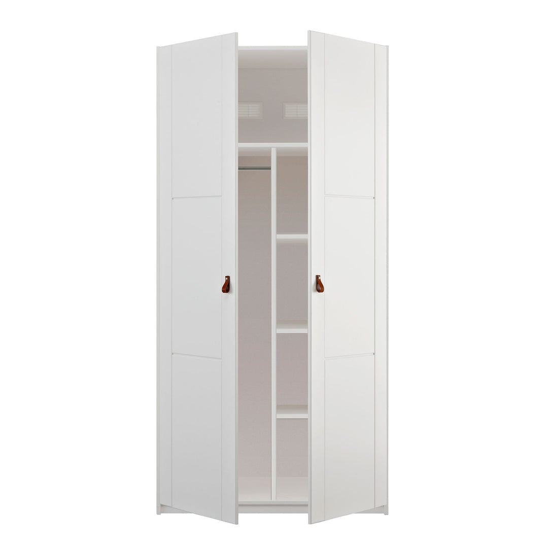 The Decorators: Dulap copii cu 2 usi, lemn de pin, alb, 100x203 cm