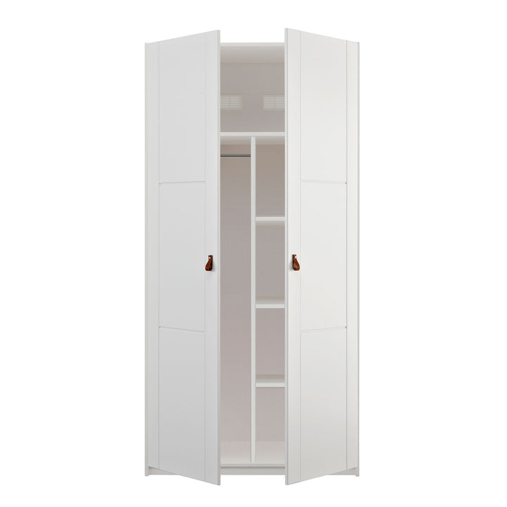 The Decorators: Dulap copii cu 2 usi, lemn de pin, alb, 100x203 cm