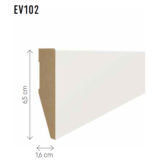 The Decorators: Plinta Evera 65 Gri EV102, 1 buc