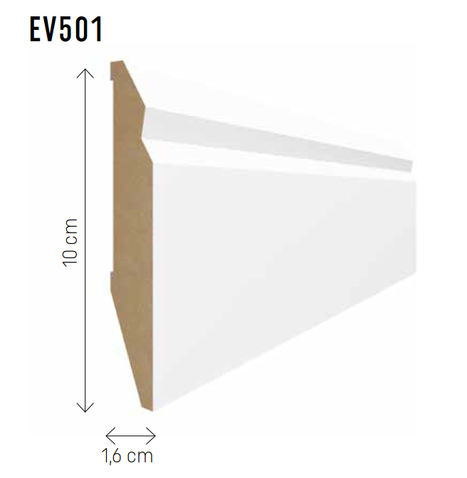 Plinta alba -Evera EV501- 1 buc