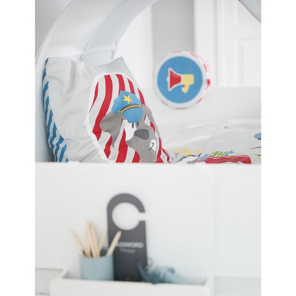 The Decorators: Lenjerie de pat pentru copii, Little Heroes, bumbac, 140x200 cm