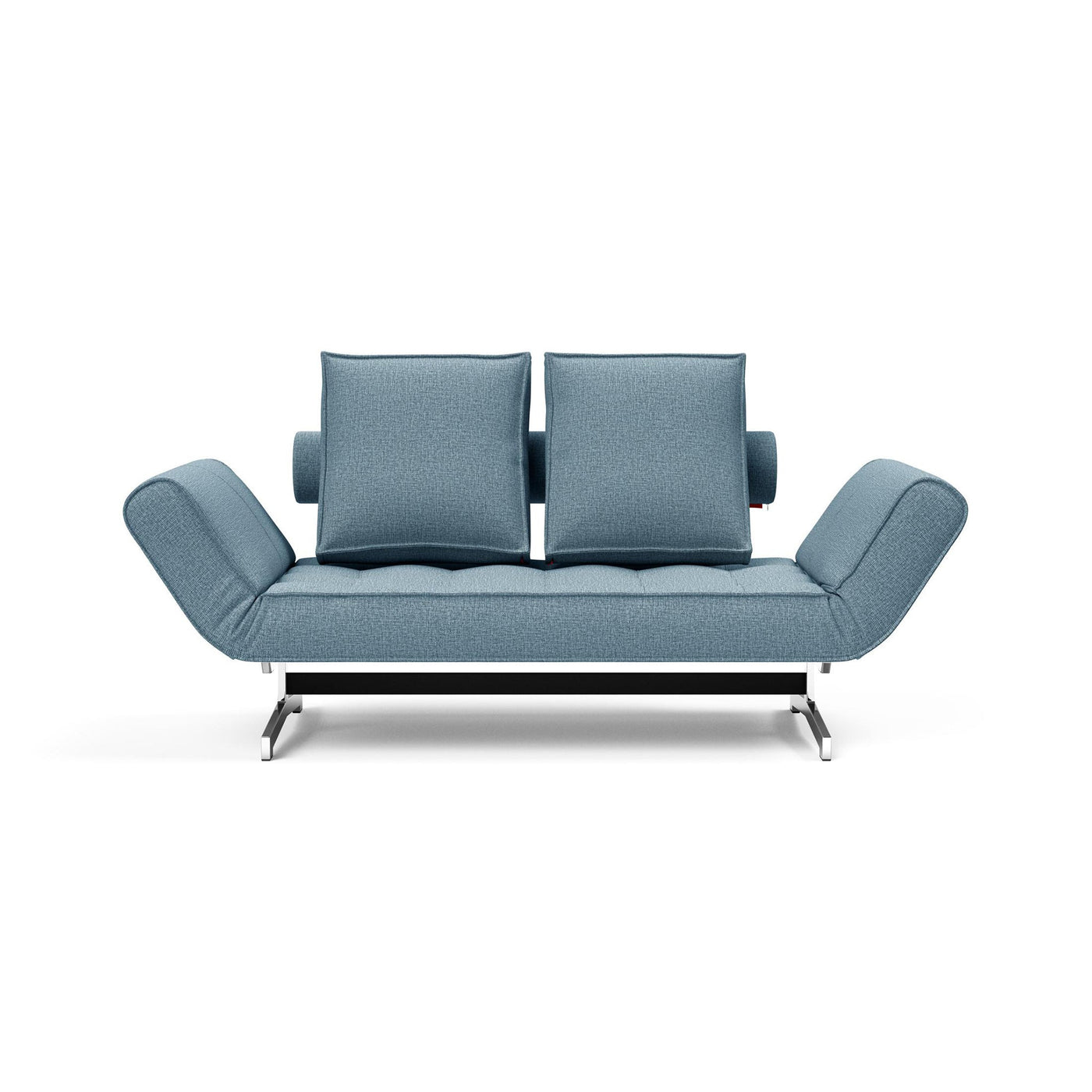 Canapea extensibila Ghia Chrome Mixed Dance Light Blue 80x210 cm