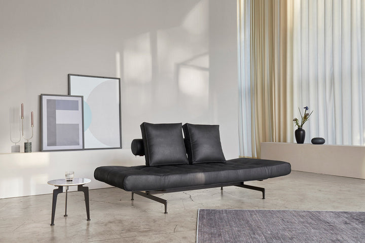 The Decorators: Canapea extensibila Ghia Laser Faunal Black 80x210 cm