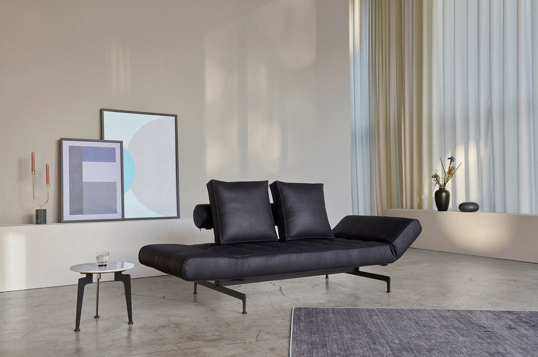 The Decorators: Canapea extensibila Ghia Laser Faunal Black 80x210 cm