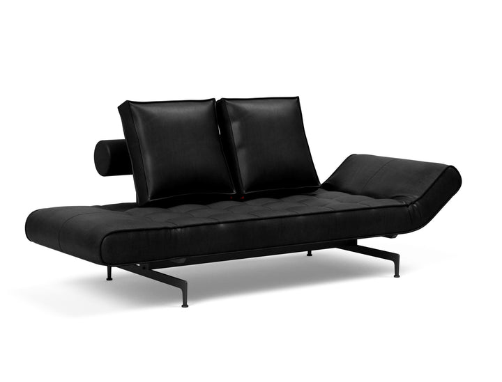 The Decorators: Canapea extensibila Ghia Laser Faunal Black 80x210 cm